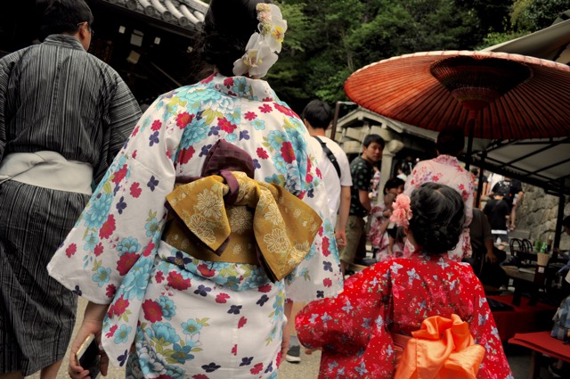 Family in a festive day